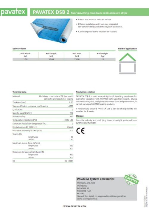 PAVATEX DSB 2 Membrane - Image 2