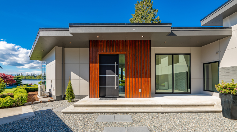 contemporary flat roof