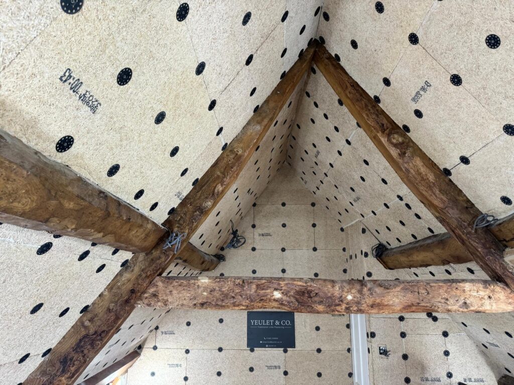 Grade 2 listed property lime IWI with wood wool