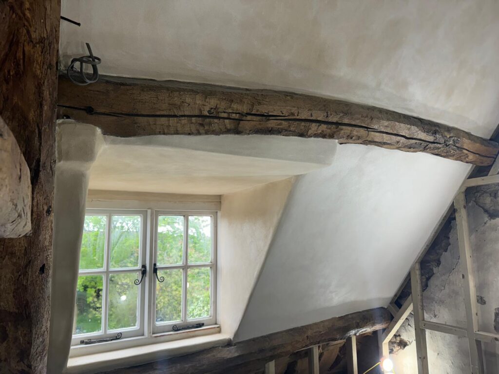 Grade 2 listed property lime IWI with wood wool